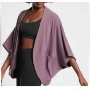 Athleta Nirvana Cocoon Wrap Violet Mauve Size S/M